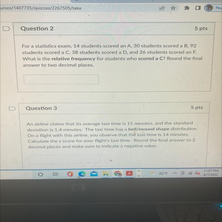 For a statistic exam, 14 students scored an A, 30 students scored-example-1