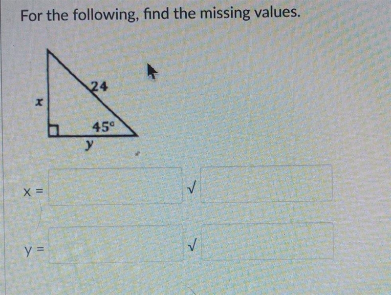 Find the missing values please show steps on how to do it-example-1