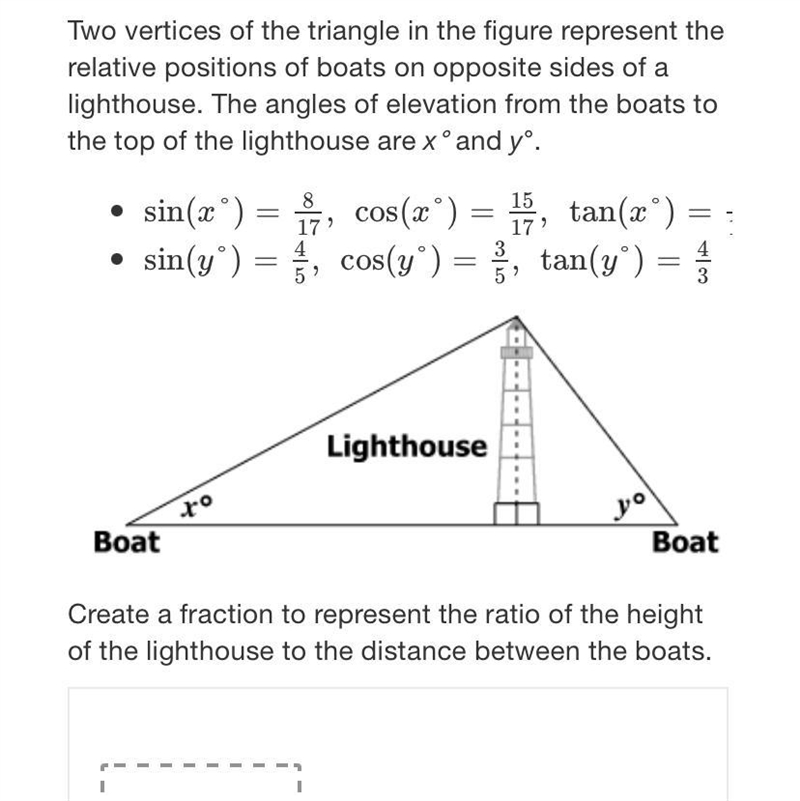 Two vertices of the triangle in the figure represent therelative positions of boats-example-1