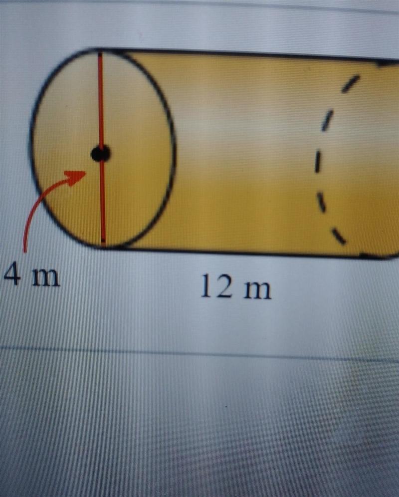 Find the lateral area of the cylinder .The lateral area of the given cylinder is _ M-example-1