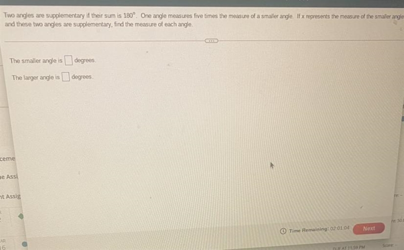 Two angles are supplementary if their sum is 180 degrees-example-1