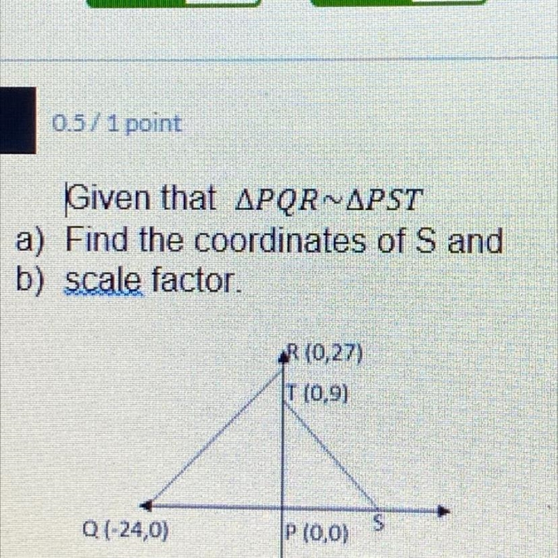 I need to know the scale factor and what S is.-example-1