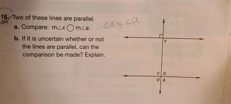 Two of these lines are parallel. If it is uncertain whether or not the lines are parallel-example-1