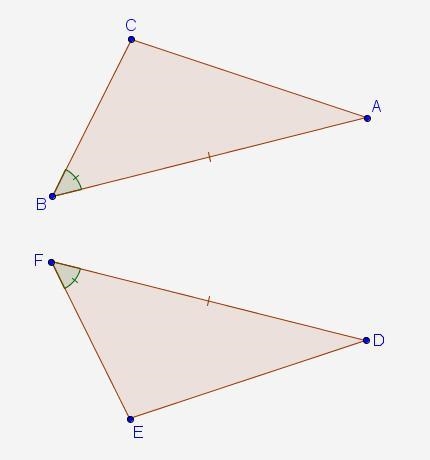 In addition to the diagram, which statement is necessary to prove that the two triangles-example-1