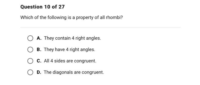 Which of the following is property of all rhombi?-example-1