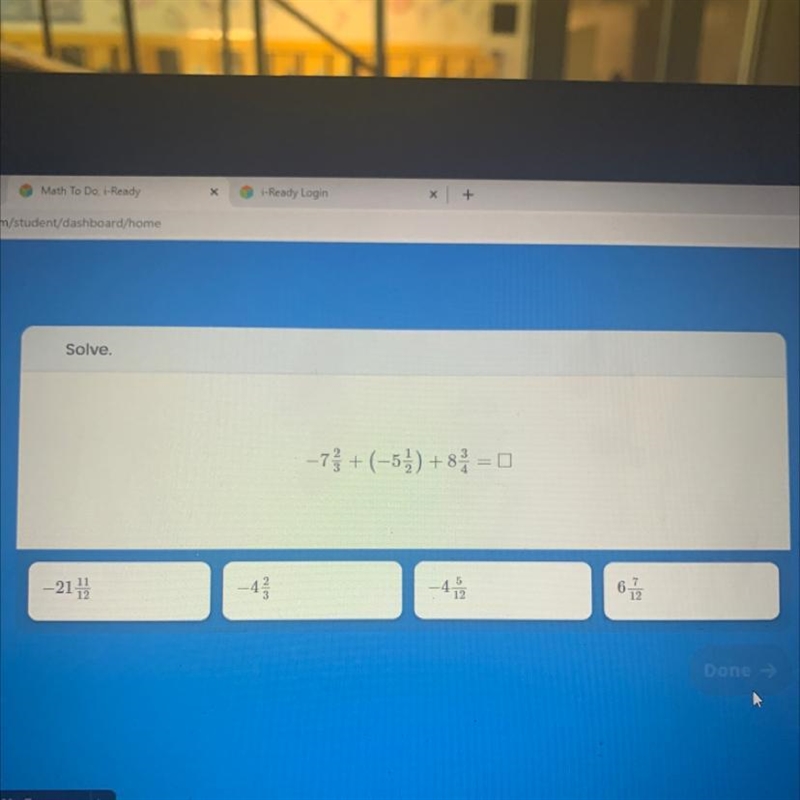 +Math To Do, Ready- Ready Loginm/student/dashboard/homeSolve.-7} + (-57) + 8= 0-214COIN-example-1