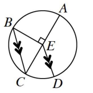 AC is a diameter of •E and BC || ED. Find the measure of arc CD.-example-1