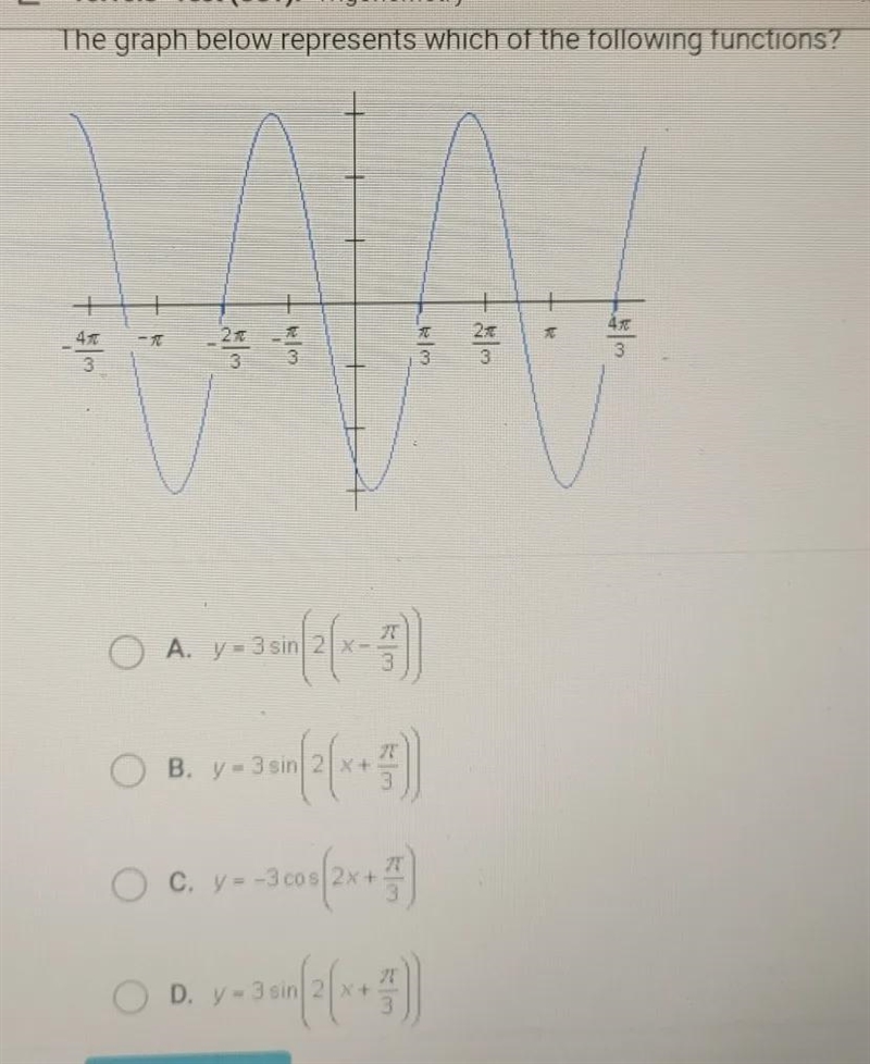 The graph below represents which of the following functions? ko-example-1