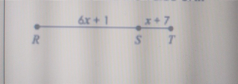 If RT=36, find the value of x.​-example-1