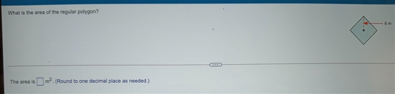 What is the area of the regular polygon?​-example-1