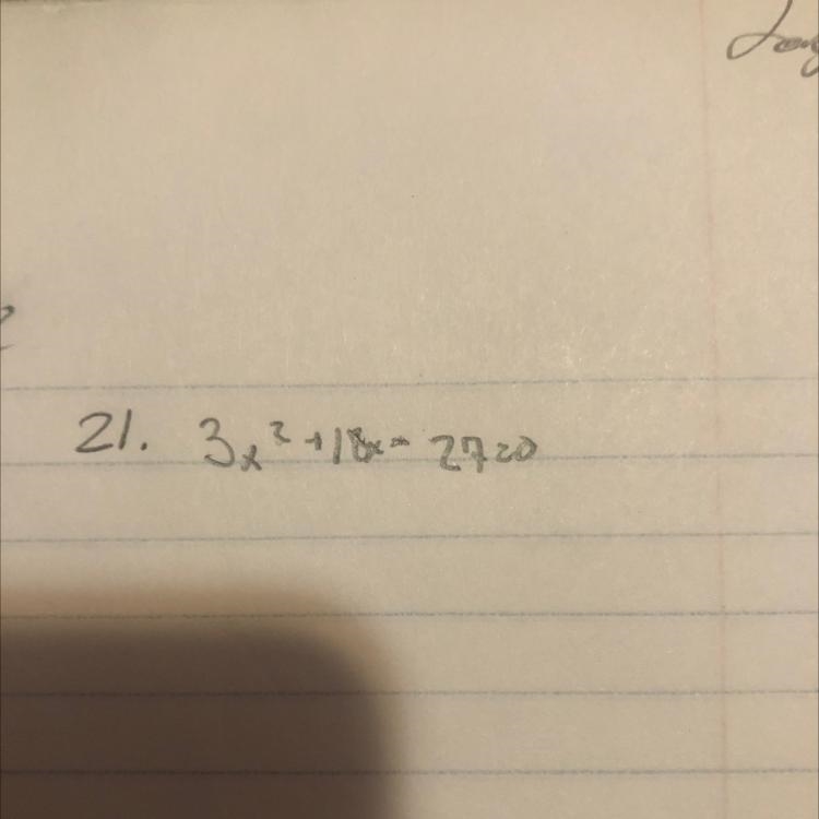 3x^2+18x-27=0 Answer in Quadratic formula-example-1