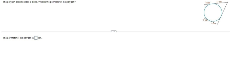 ASAP HELP HIGH POINTS The polygon circumscribes a circle. What is the perimeter of-example-1