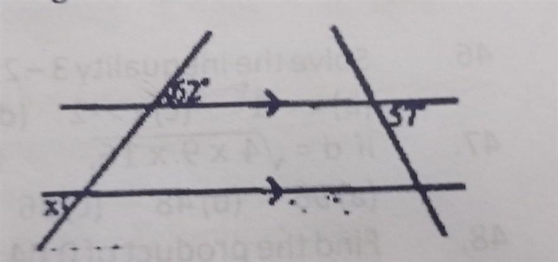 Find X in the figure below​-example-1