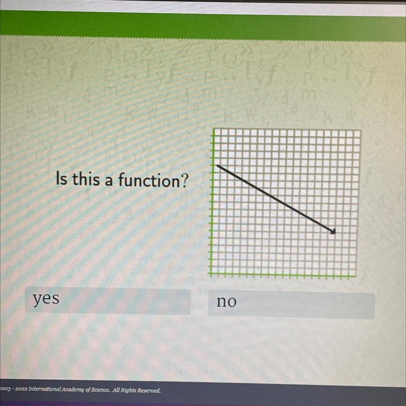 Is this a function? yes no-example-1