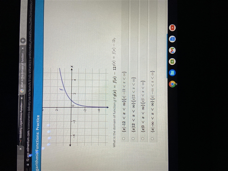 Help me please I need the domain of the function.-example-1