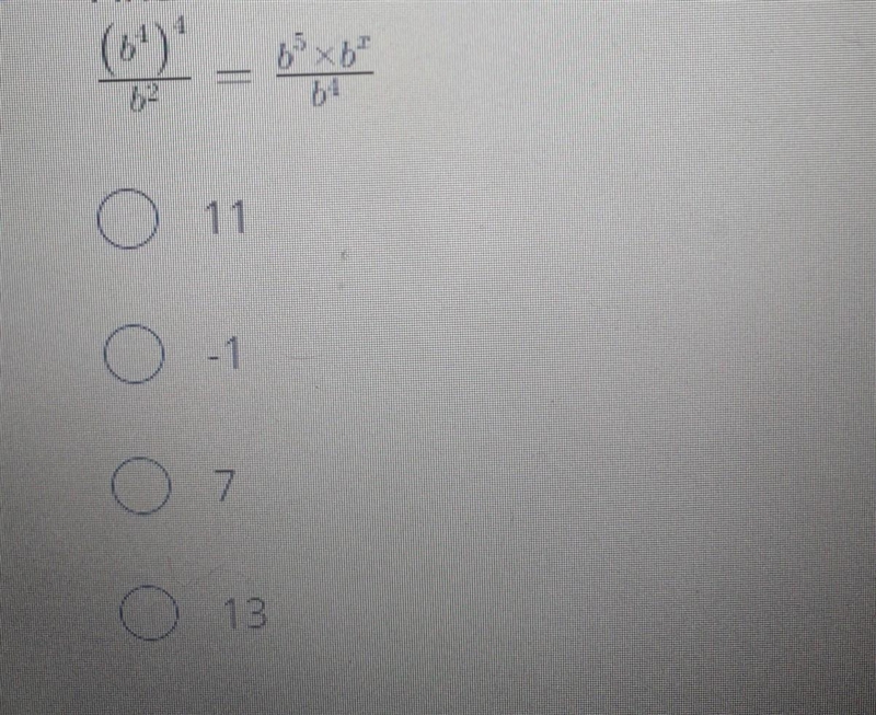 Find the value of x needed to make this equation true ​-example-1