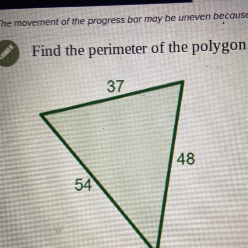 Find the perimeter of the polygon. 37 54 48-example-1