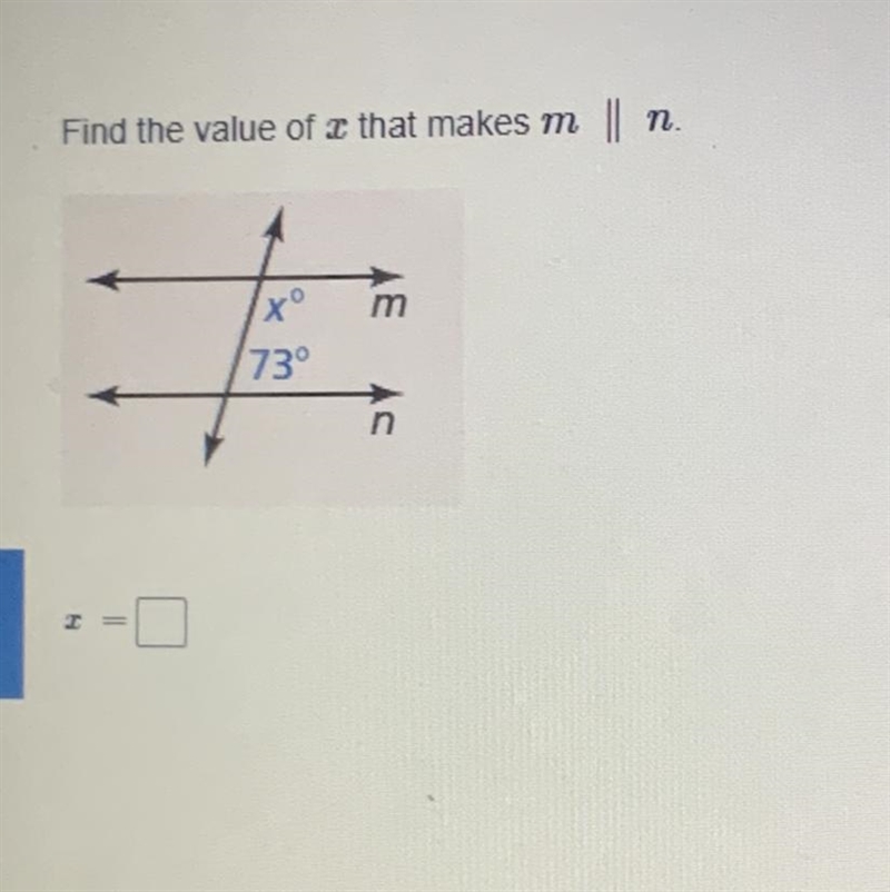 Find the value of x that makes m || n x=-example-1