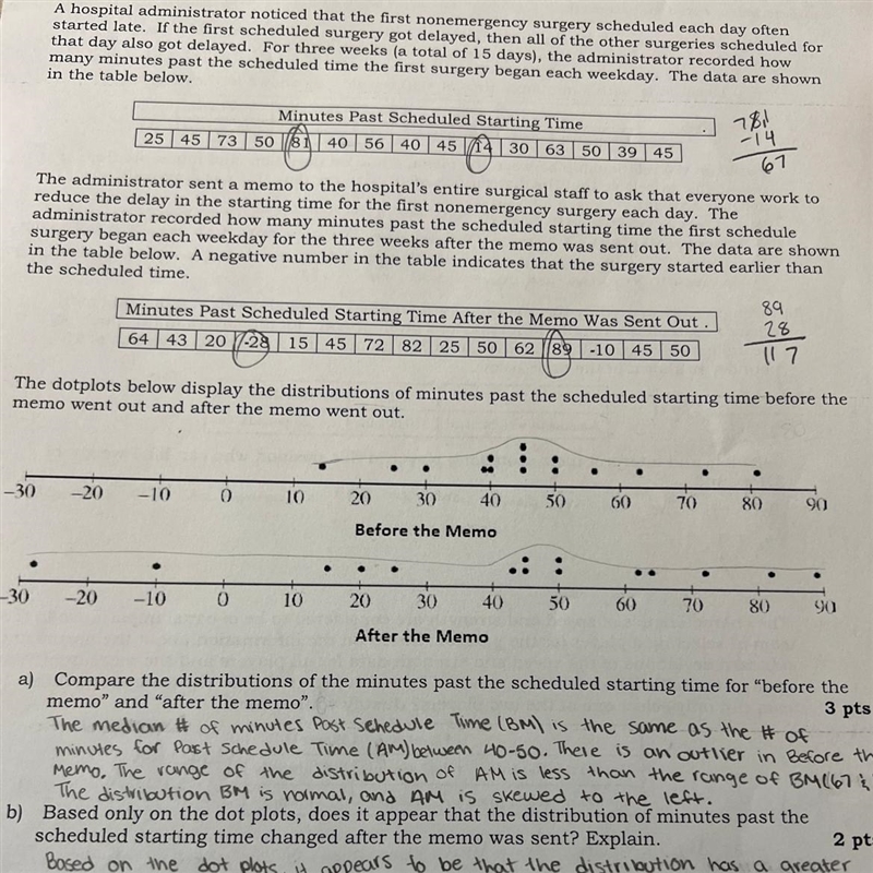 Data points are considered to be unusual if they are more than two standard deviations-example-1