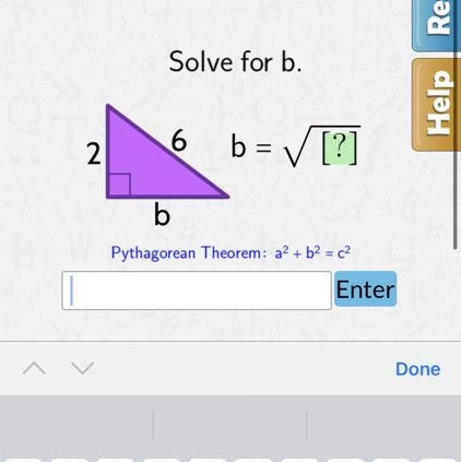 I need the answer please. solve for b-example-1