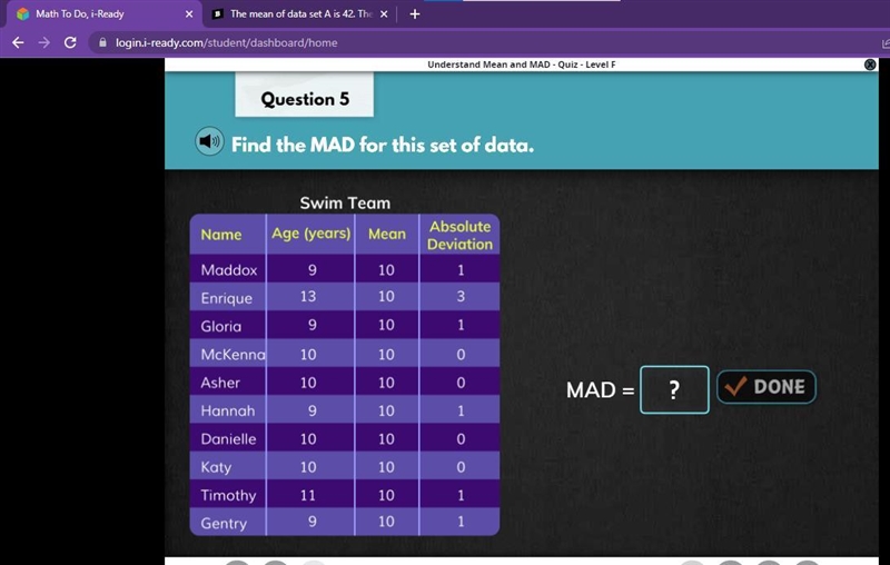 What is the MAD for this set of data? if you answer this question with a wrong answer-example-1