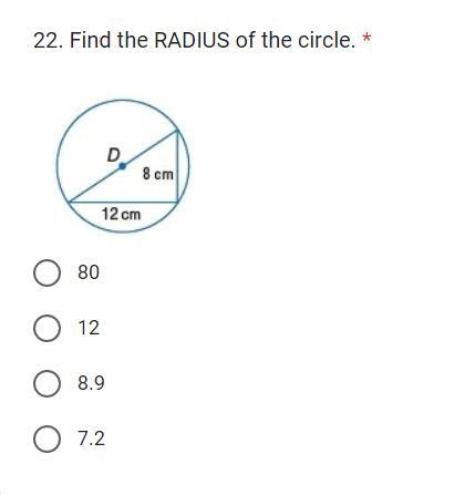 Find the radius of the cirlce-example-1