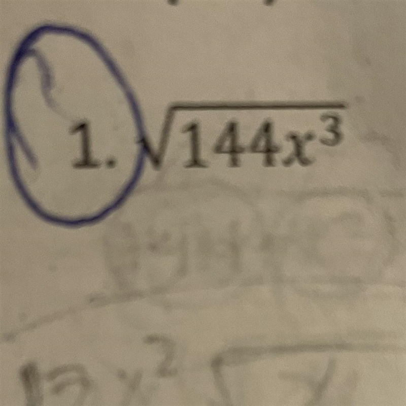 Pls help this assignment is due tomorrow!!!! square root of 144x^3-example-1