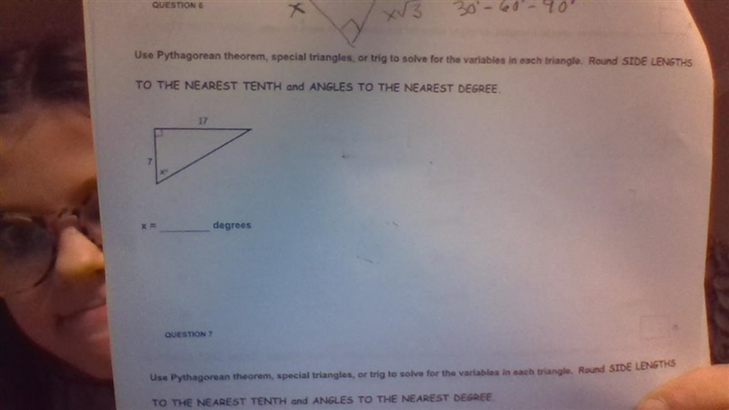 Find the angle of x please!-example-1