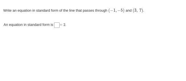 Write an equation in standard form-example-1