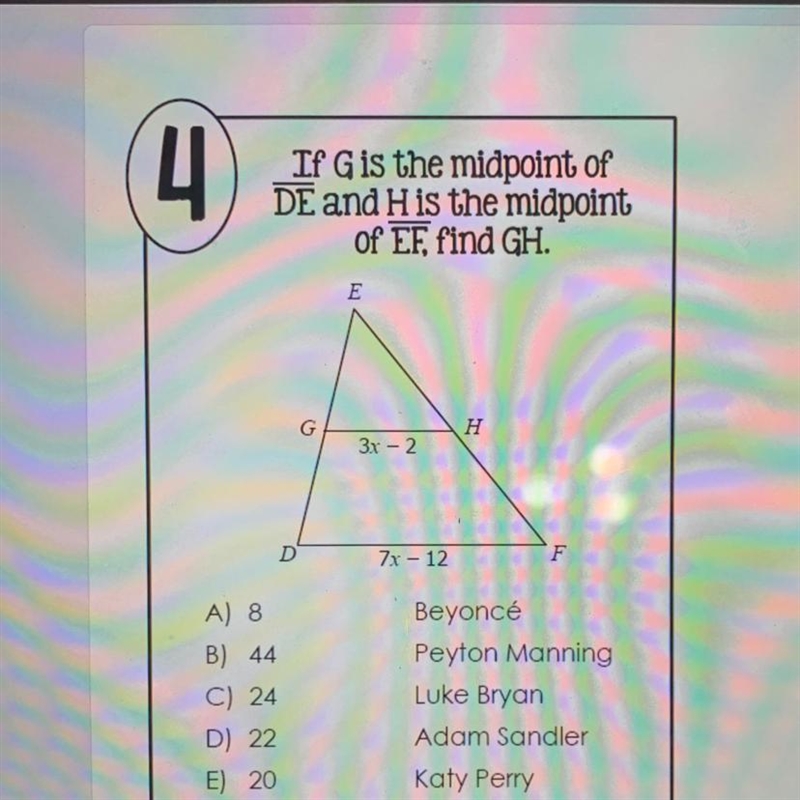 Please help me find answer. midpoints invloved-example-1