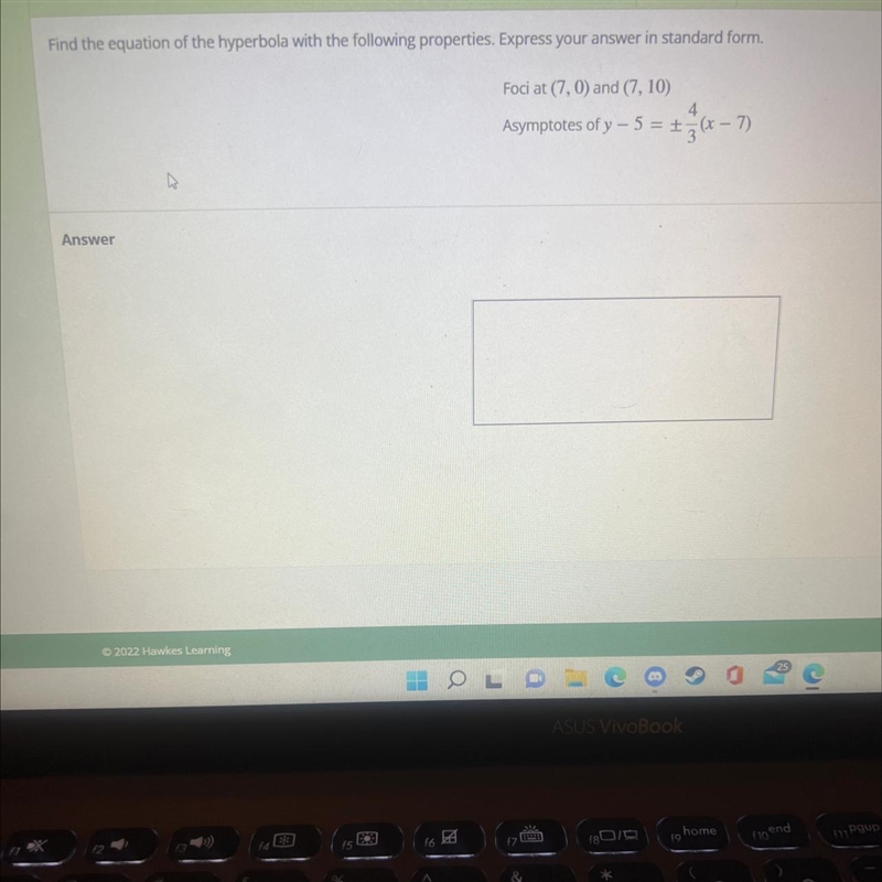 Find the equation of the hyperbola with the following properties. Express your answer-example-1