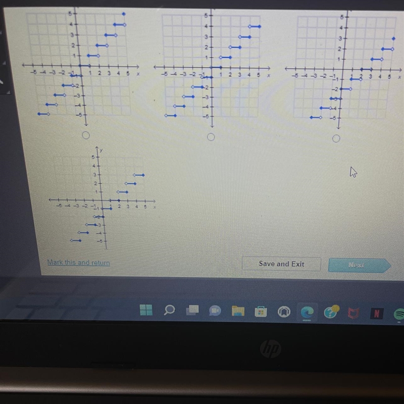 Which is the graph of y = [x] -2?-example-1