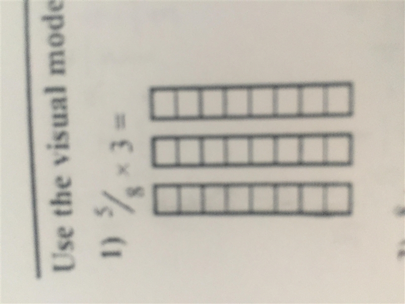 Use the virtual models to solve 5/8 x 3-example-1