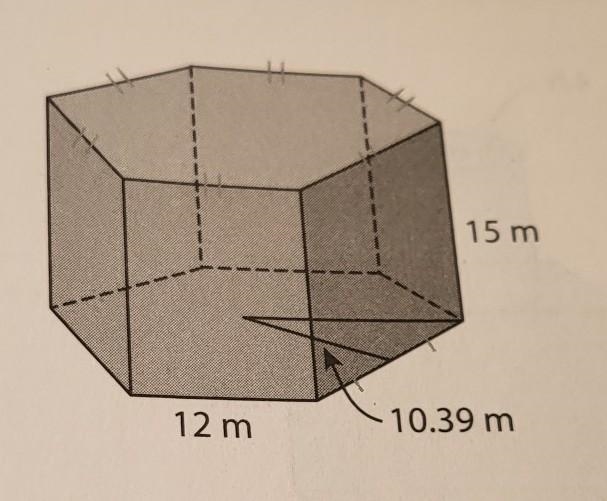 Find the lateral area and surface area of each prism. please show your work. ​-example-1