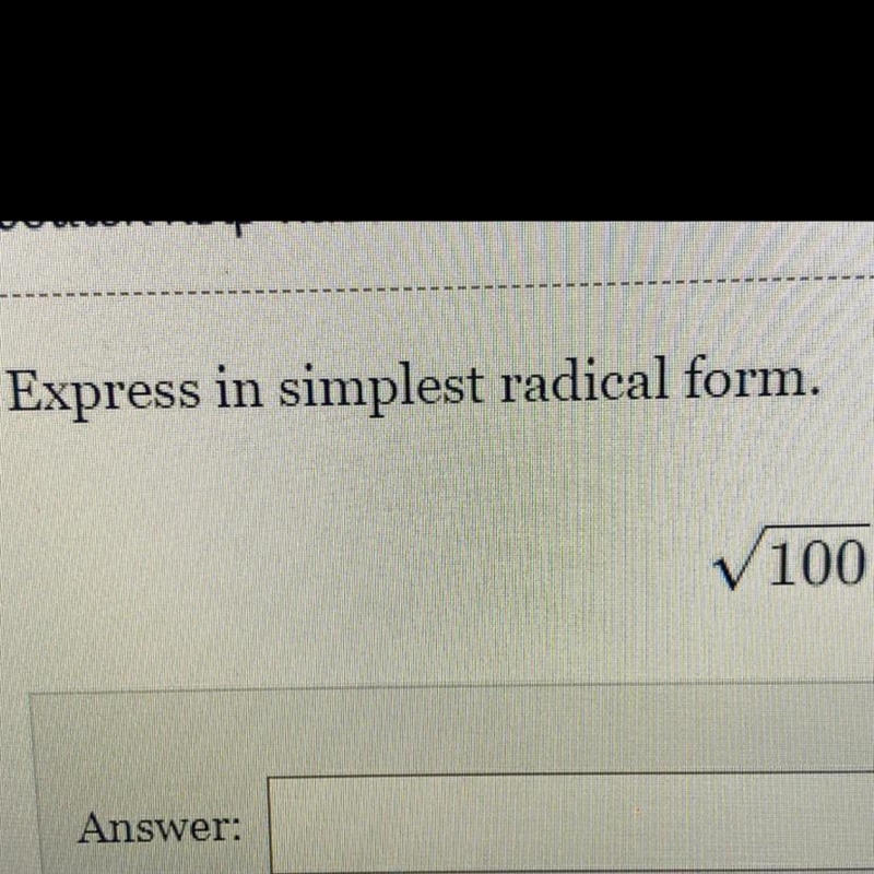 Express in simplest radical form. V100-example-1