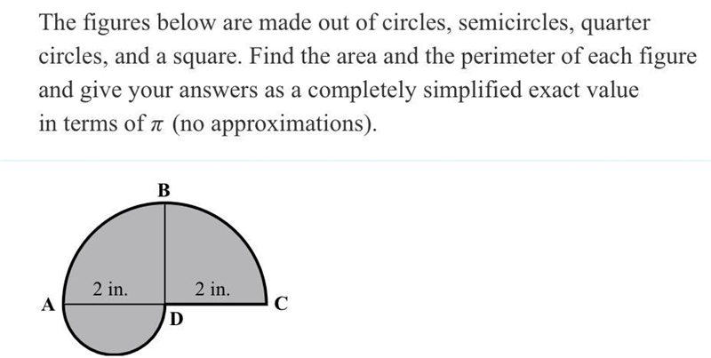 Please find the perimeter and area of these shapes-example-2