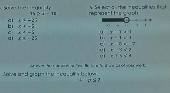 Help on number 5 6 and 7 tha ks you-example-1