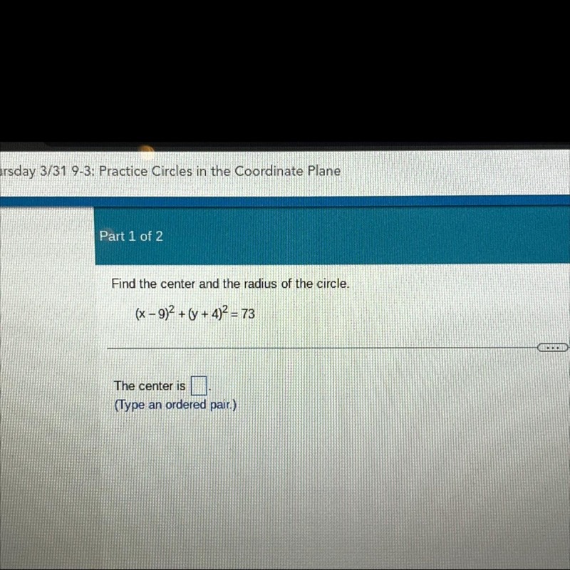 Center and the radius please!-example-1