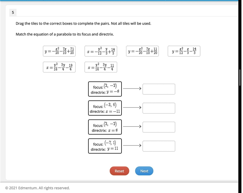 Drag the tiles to the correct boxes to complete the pairs. Not all tiles will be used-example-1