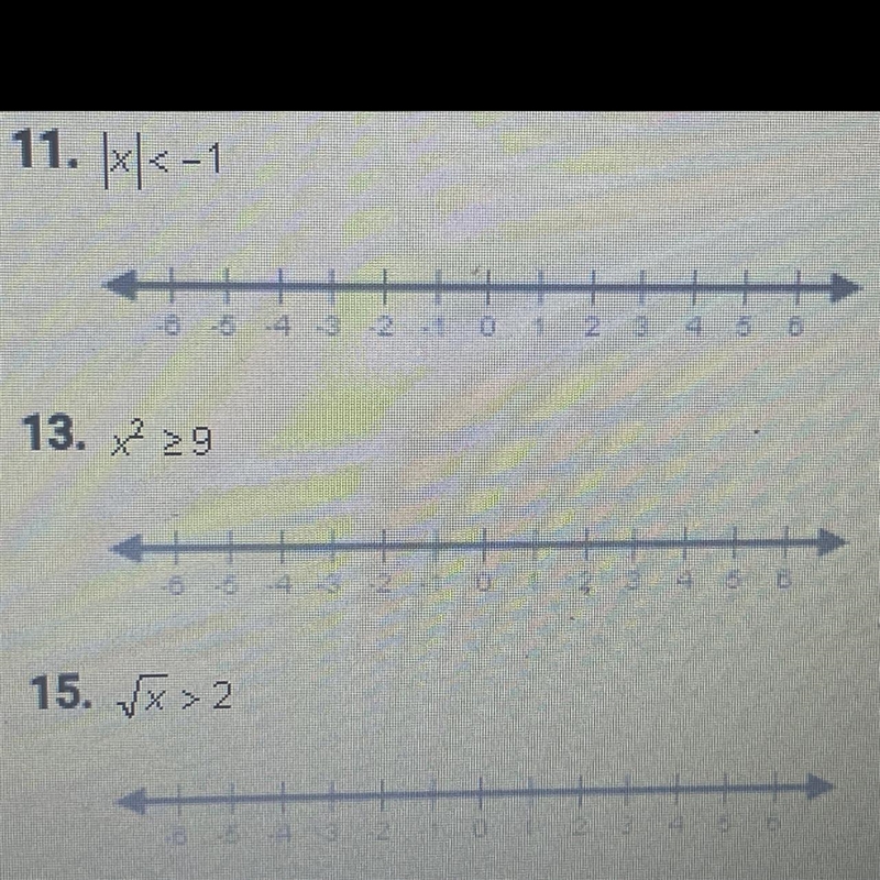 Question 13 only, I inserted a picture. Please show your work. graph the solution-example-1