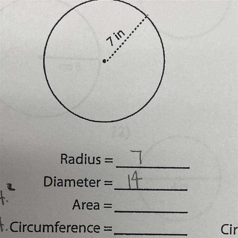 How to find the area and circumference-example-1