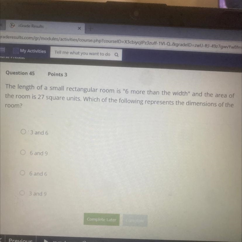 Which of the following represents the dimensions of the room-example-1