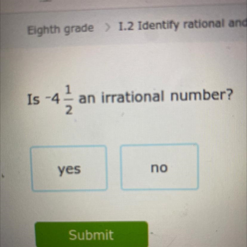 Is this an irrational number?-example-1