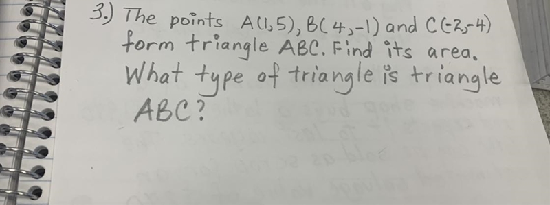 Find the area. What type of triangle is triangle ABC?-example-1