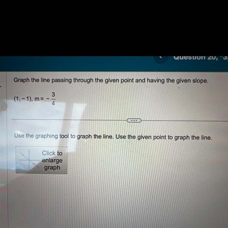 Graph the line passing through the given point and having the given slope. (1,-1), m-example-1