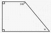 HELP PLS find measure of w in this trapezoid-example-1