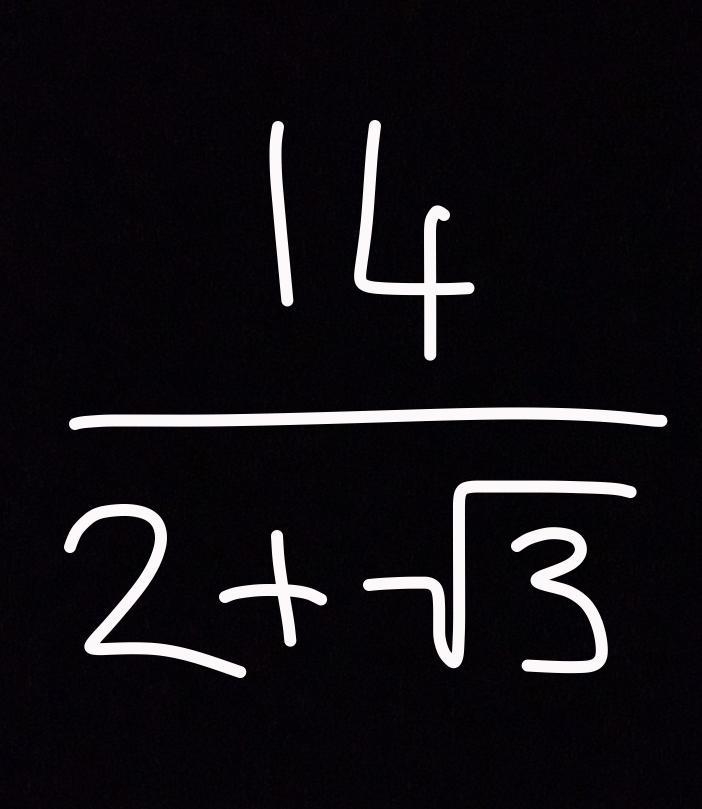 Rationalise this fraction-example-1