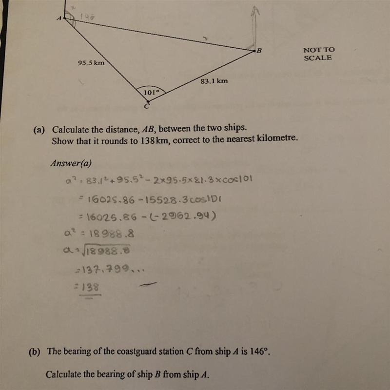 Question is in the image, i need the method answer for part b. the question says: &quot-example-1