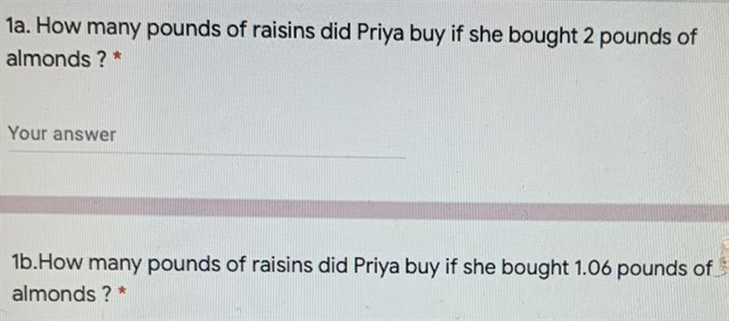 1. Priya is buying raisins and almonds to make trail mix. Almonds cost $5.20 perpound-example-1