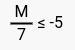 Solve for M: Your answer may be exact or rounded to the nearest tenth-example-1